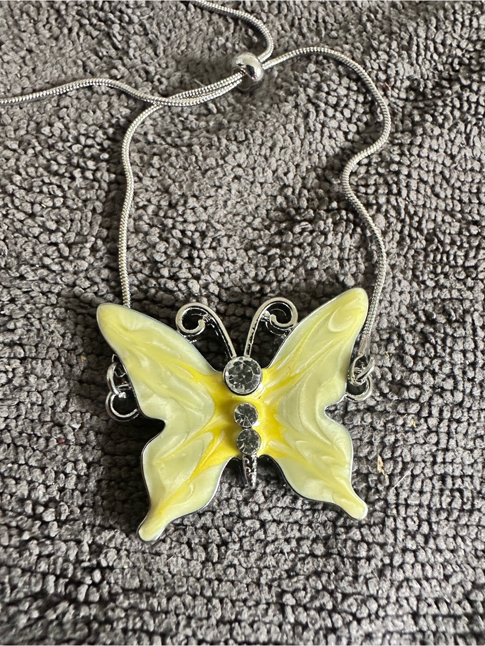 Yellow Butterfly Pendant bracelet bolo - Women Jewelry